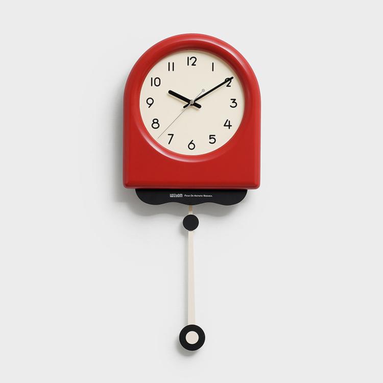Orologio da parete a pendolo moderno silenzioso crema