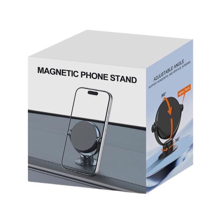 Supporto magnetico girevole a doppio asse per telefono da auto, pieghevole, per navigatore., Dual-Axis Rotatable Magnetic Mount