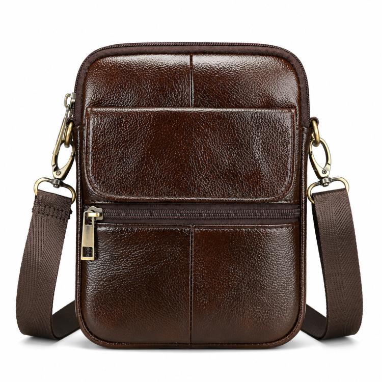 Borsa a tracolla vintage in pelle per smartphone 6,7"