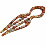Fermaglio per capelli a U in acetato a forma di pesce 15cm