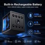 Mini telecamera WiFi ricaricabile 1080P con base magnetica