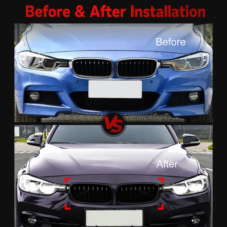 Griglia anteriore per BMW Serie 3 F30 / F31 / F35 2013-2019, Single Line, Dual Line