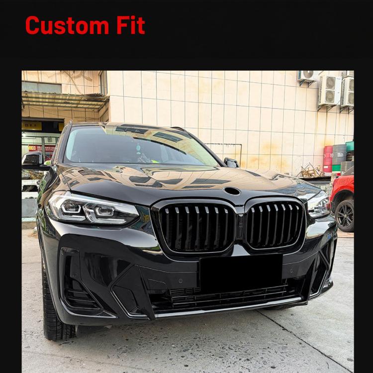 Componenti per la modifica della griglia di aspirazione anteriore per BMW X3 G01 / X4 G02 LCI 2022-2024, Single Line, Dual Line