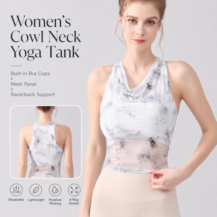 Gilet sportivo da donna con imbottitura e rete fitness