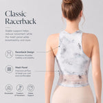 Gilet sportivo da donna con imbottitura e rete fitness