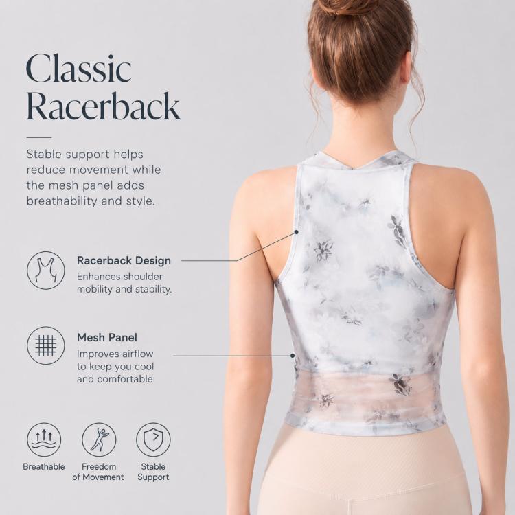 Gilet sportivo da donna con imbottitura e rete fitness
