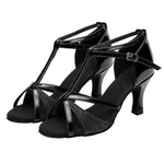 Scarpe da ballo latino donna tacco 5 cm suola camoscio