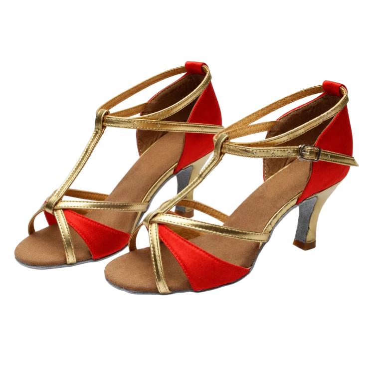 Scarpe da ballo latino donna tacco 5 cm suola camoscio