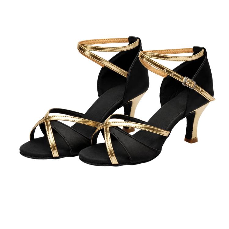 Scarpe da ballo latino donna sandali tacco 5 cm suola camoscio