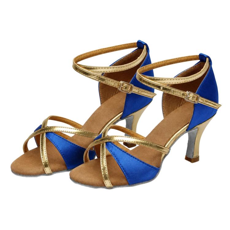 Scarpe da ballo latino donna sandali tacco 5 cm suola camoscio