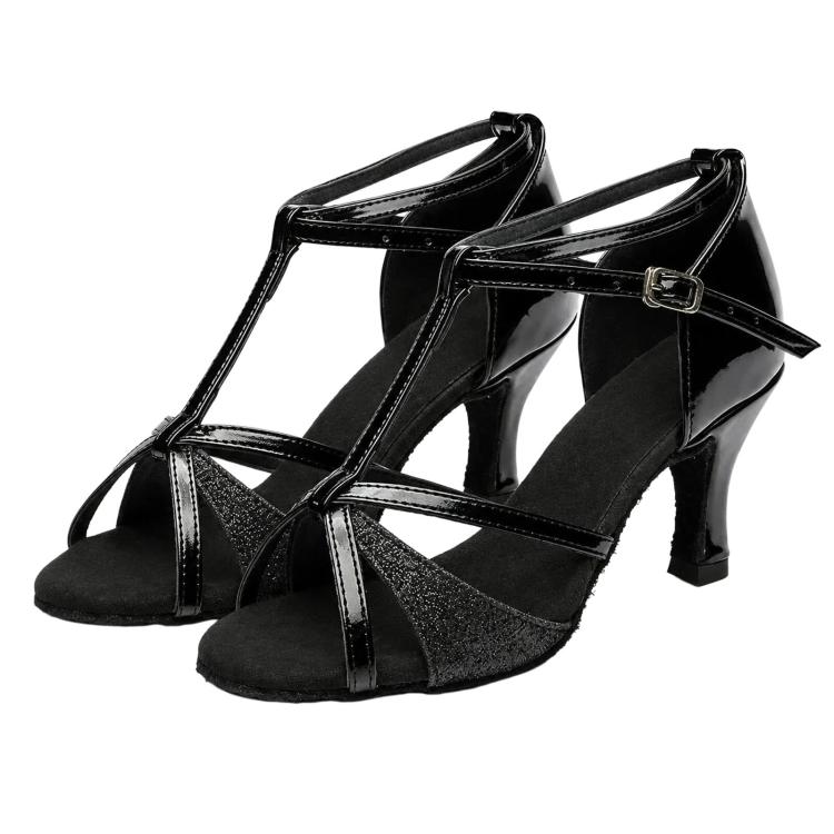 Scarpe da ballo latino donna sandali tacco 5 cm suola camoscio
