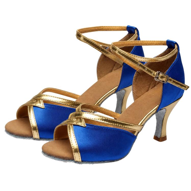 Scarpe da ballo latino donna sandali tacco 5 cm suola camoscio