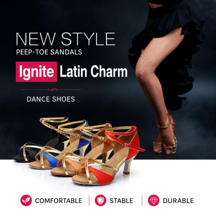 Scarpe da ballo latino donna tacco 5 cm suola camoscio