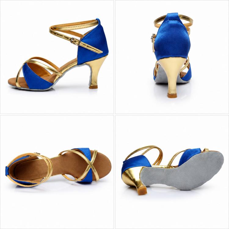 Scarpe da ballo latino donna sandali tacco 5 cm suola camoscio