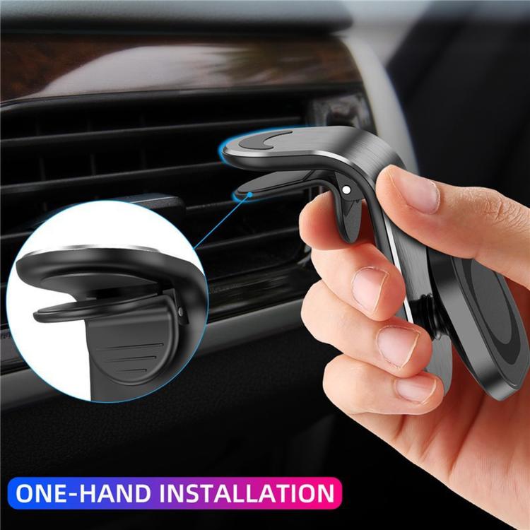 Supporto magnetico a L per telefono da auto