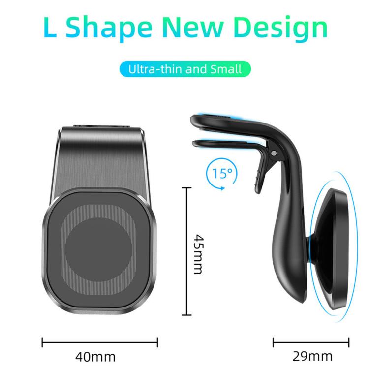 Supporto magnetico a L per telefono da auto