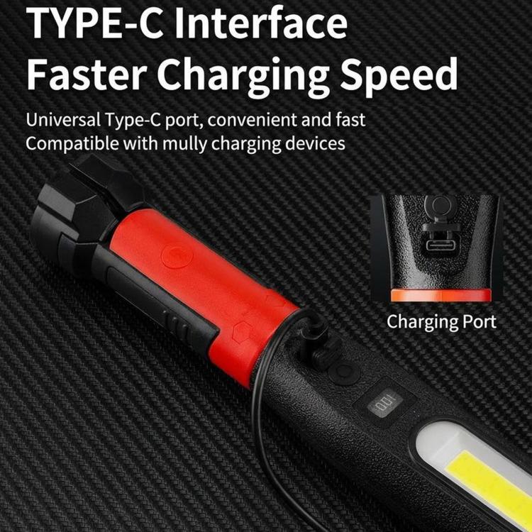 Lampada ispezione LED pieghevole ricaricabile USB