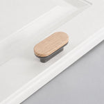 Maniglia per cassetti in lega di zinco effetto legno 8cm