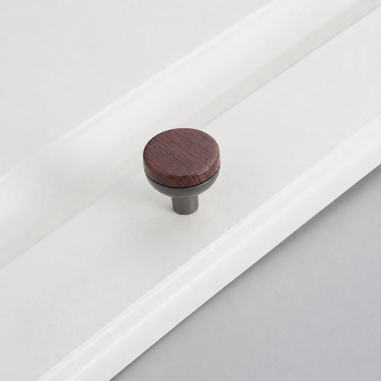 Maniglia per cassetti in lega di zinco effetto legno 8cm