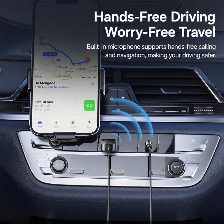 Adattatore Aux Bluetooth 5.4 con microfono e jack 3,5 mm
