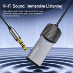 Adattatore Aux Bluetooth 5.4 con microfono e jack 3,5 mm