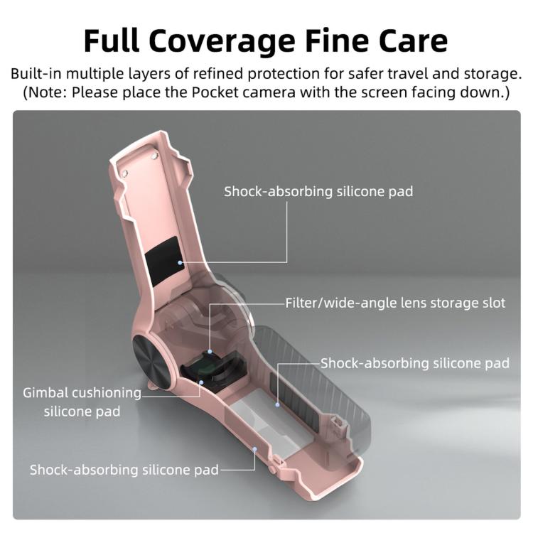 Custodia protettiva rigida per DJI Osmo Pocket 4 con vano filtri