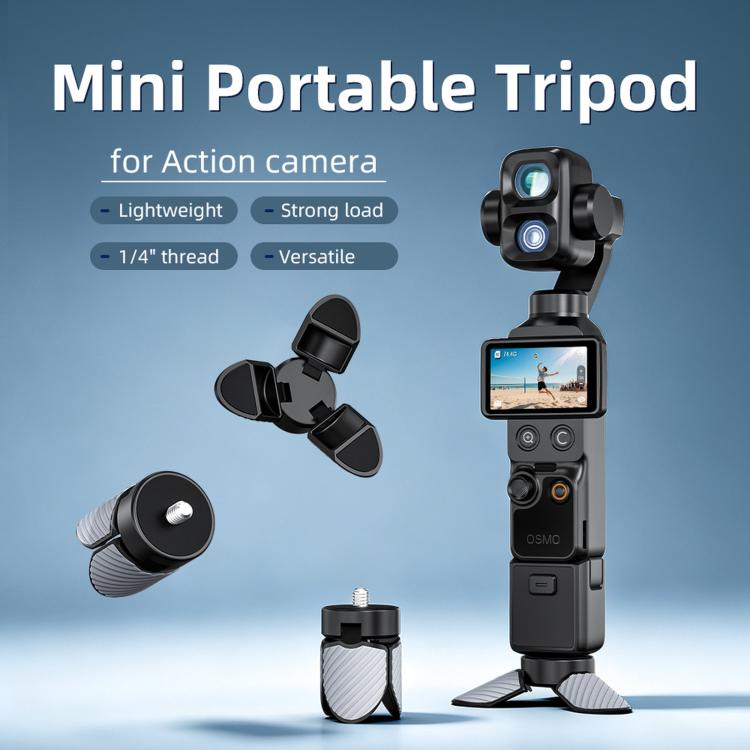 Mini supporto da tavolo per action camera compatto