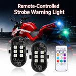 Luce stroboscopica LED telecomandata per auto e moto