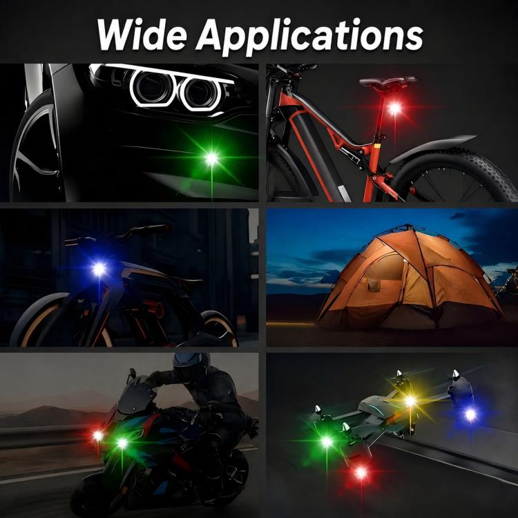 Luce stroboscopica LED telecomandata per auto e moto