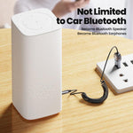 Adattatore AUX per auto Toocki Bluetooth 5.4 con cavo a spirale da USB a jack da 3,5 mm, ricevitore audio wireless con microfono., BT-02