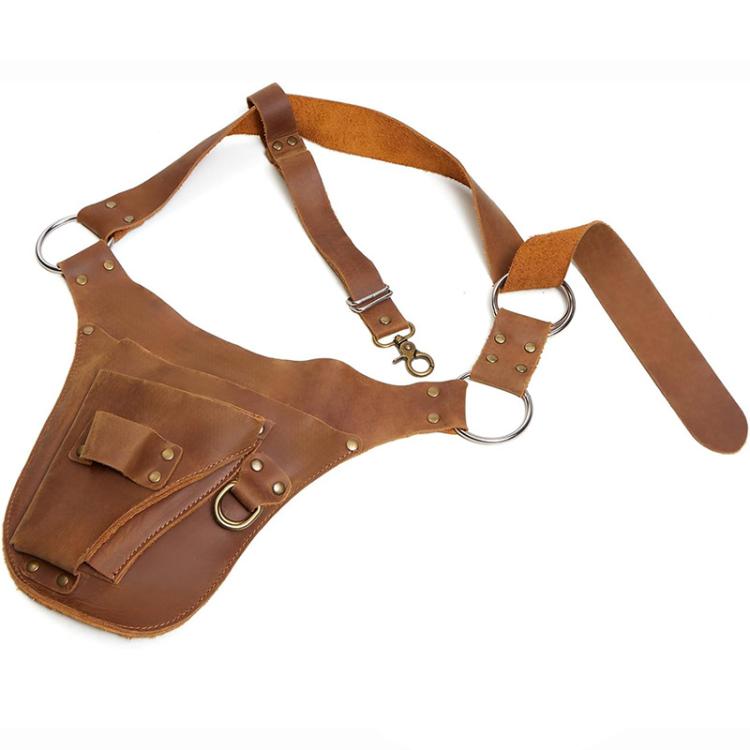 Marsupio vintage in pelle stile punk multifunzionale