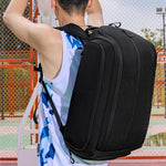Zaino da basket REMOID 32L con tasca separata per indumenti bagnati nero