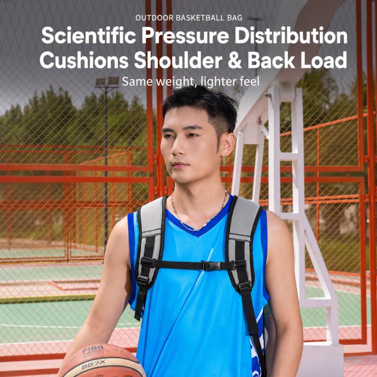 Zaino da basket REMOID 32L con tasca separata per indumenti bagnati nero