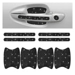 Set 8 adesivi con strass per maniglie e battitacco auto
