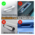 Set 8 adesivi con strass per maniglie e battitacco auto