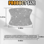 Set 8 adesivi con strass per maniglie e battitacco auto