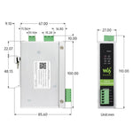 Convertitore protocollo CAN FD a RS232/RS485 Waveshare