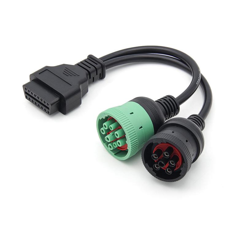 Cavo adattatore diagnostica camion 9+6 pin OBD J1939 J1708