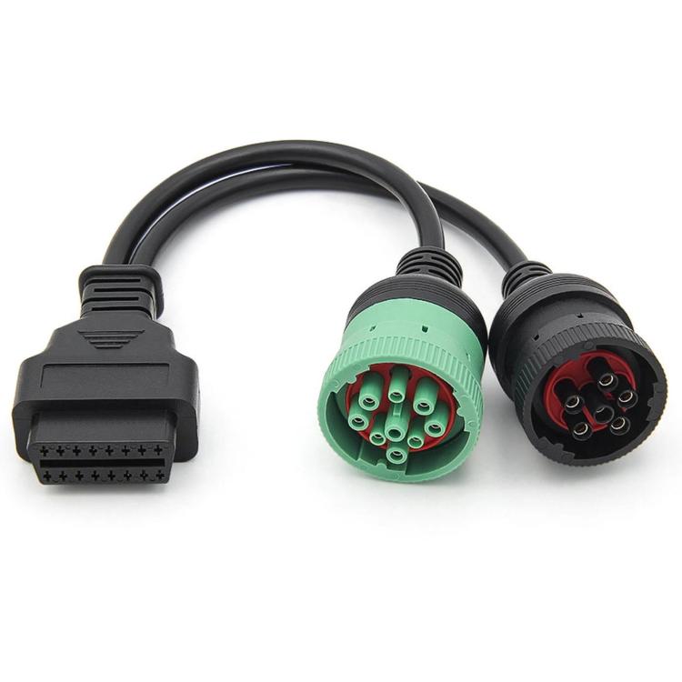 Cavo adattatore diagnostica camion 9+6 pin OBD J1939 J1708