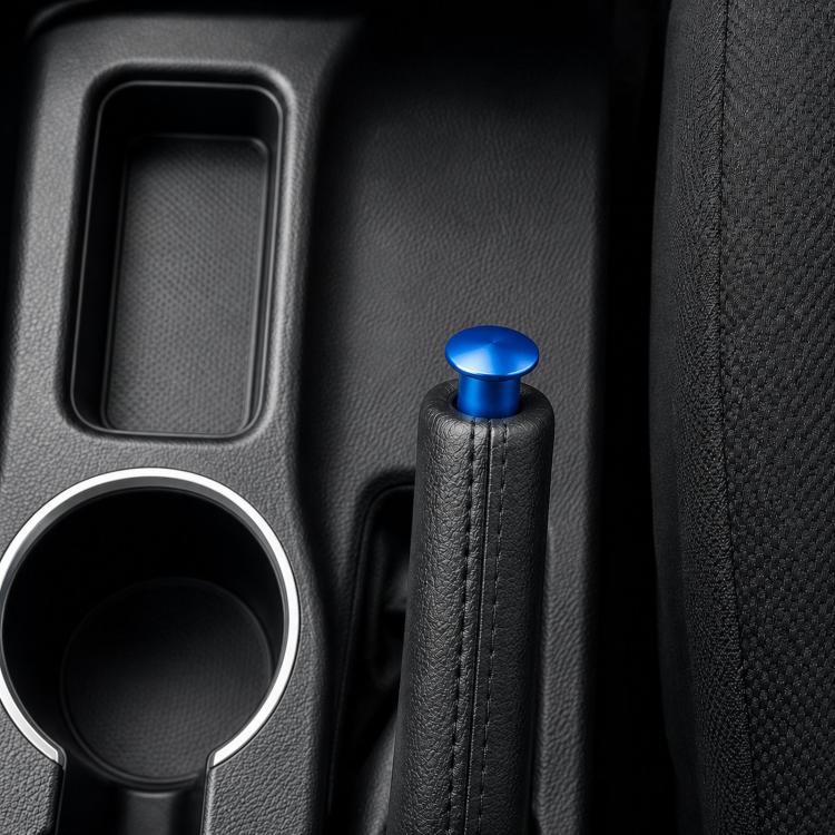 Copertura in lega di alluminio per il pulsante di rilascio del freno a mano modificato per auto.