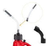 Tubo del carburante per auto + fermo per curva Tubo di riempimento carburante per auto da corsa