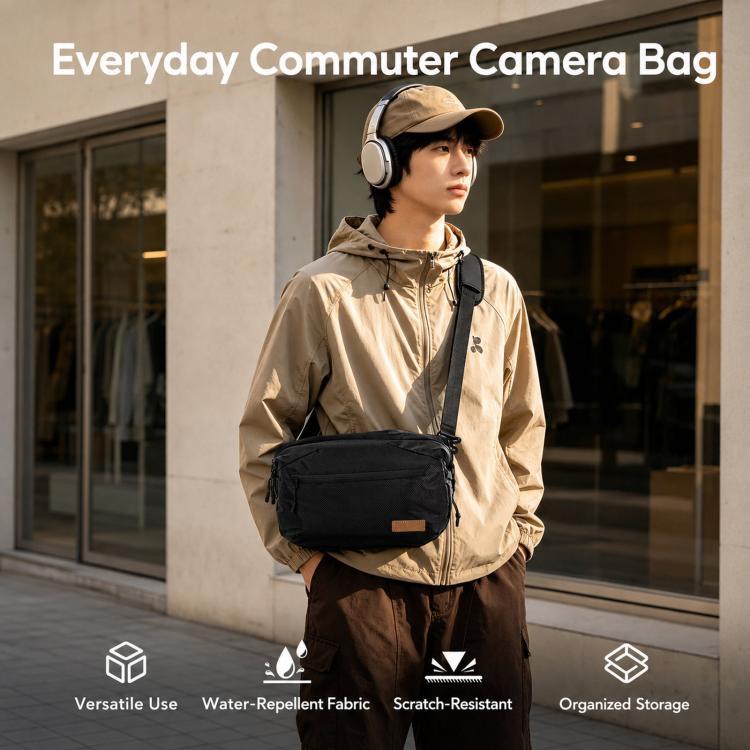 Borsa a tracolla impermeabile per fotocamera Cwatcun D325