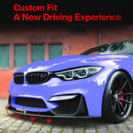Adesivi e accessori per auto per BMW M3 F80 / F81 M4 F82 / F83 2015-2020, Front Air Blade Black, Front Air Blade Carbon Fiber, Front Bumper Trim Black, Front Bumper Trim Carbon Fiber, Front Lip Black, Lip Carbon Fiber