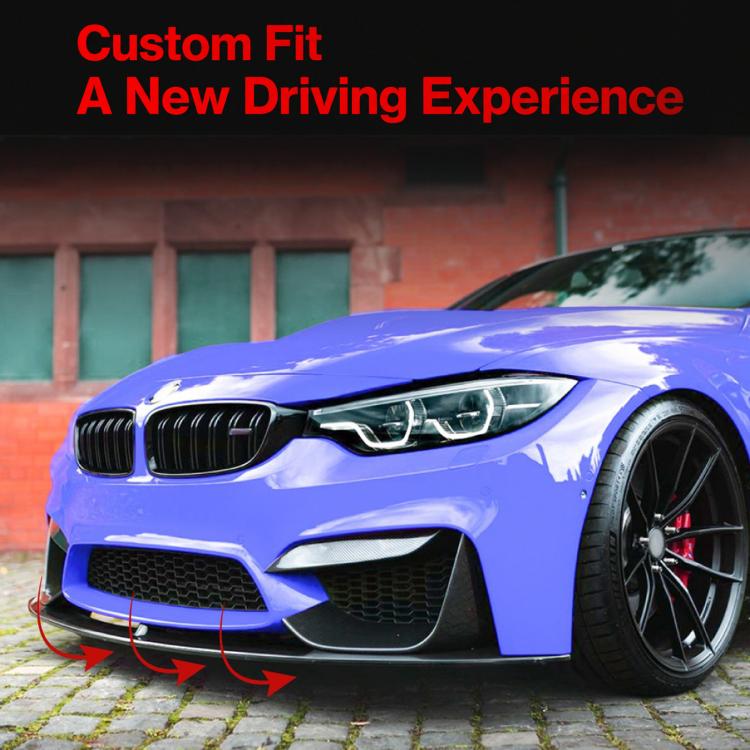 Adesivi e accessori per auto per BMW M3 F80 / F81 M4 F82 / F83 2015-2020, Front Air Blade Black, Front Air Blade Carbon Fiber, Front Bumper Trim Black, Front Bumper Trim Carbon Fiber, Front Lip Black, Lip Carbon Fiber