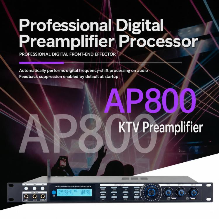 Processore audio digitale AP800 con riverbero DSP