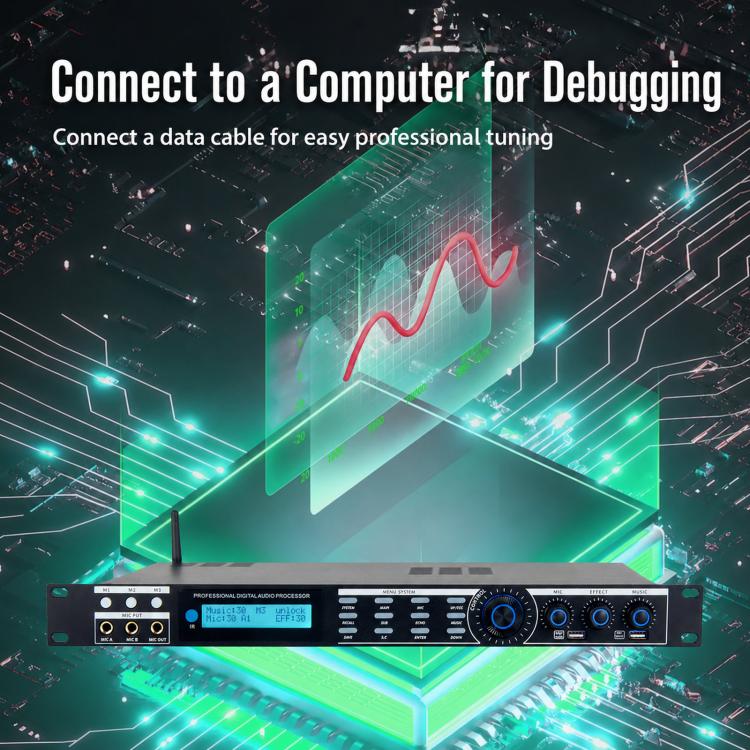 Processore audio digitale AP800 con riverbero DSP