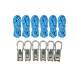 Kit tenditore retrattile per paracord con moschettone