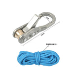 Kit tenditore retrattile per paracord con moschettone