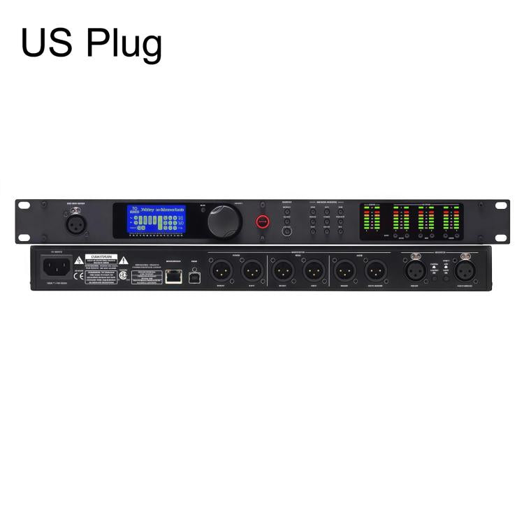 PA2 Processore audio digitale per la gestione degli altoparlanti, 2 ingressi, 6 uscite, crossover DSP, EU Plug, US Plug, UK Plug