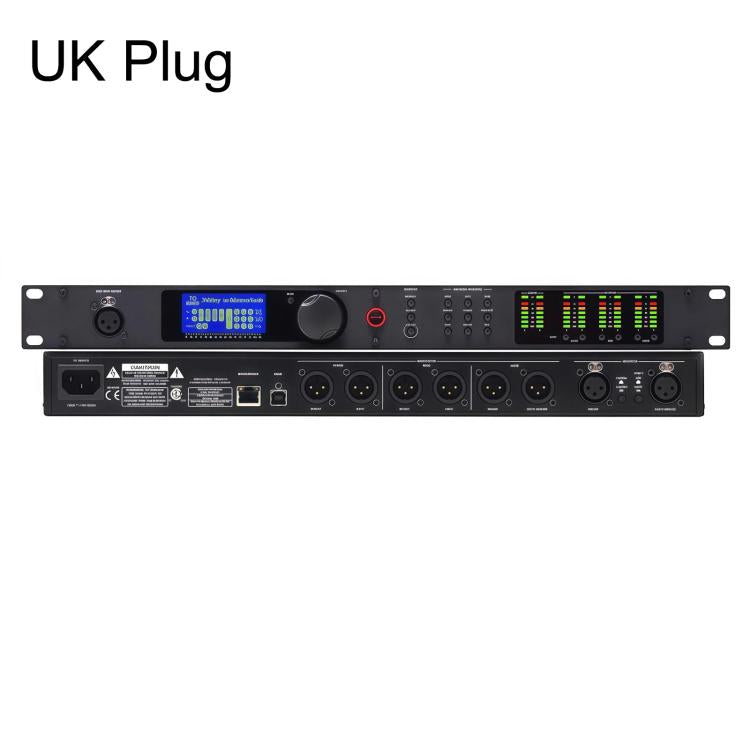 PA2 Processore audio digitale per la gestione degli altoparlanti, 2 ingressi, 6 uscite, crossover DSP, EU Plug, US Plug, UK Plug